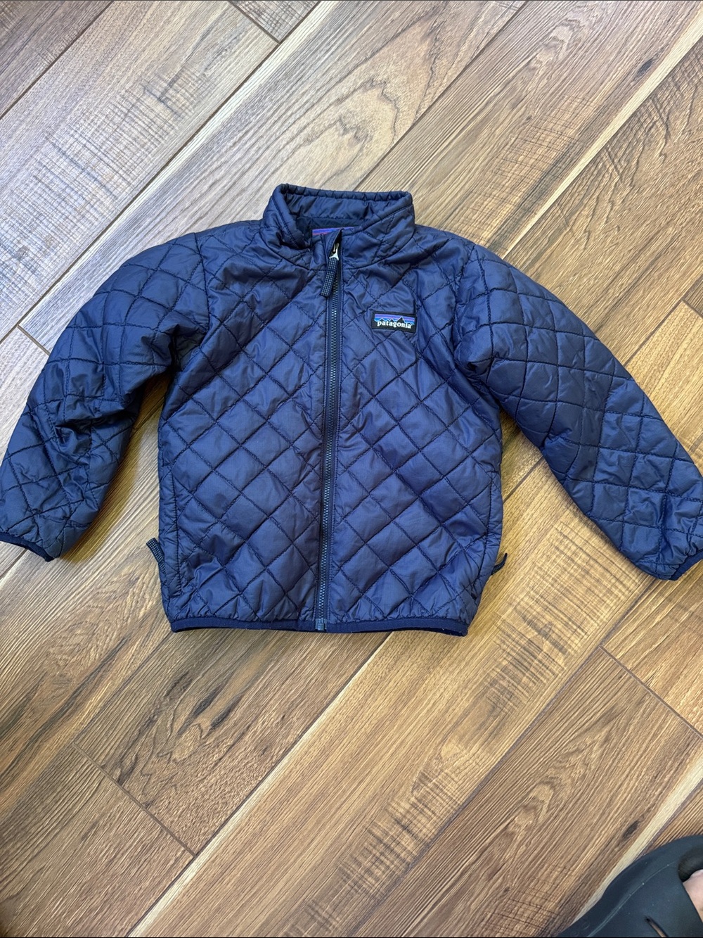 EUC Patagonia Navy Quilted Puffer Jacket - Kids 4T